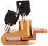 Canopus Motorcycle Bicycle Security Wheel Disc Brake Lock Bike Anti-Theft (Gold)